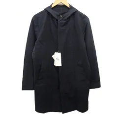 タケオキクチ TAKEO KIKUCHI tk タグ付 ロングコート ジャケット ストレッチ パッカブル フード M 紺 ネイビー ■YHS8 1012