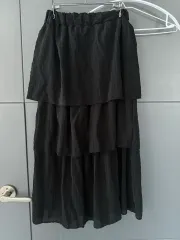 シフォン ティアード ロング丈スカート