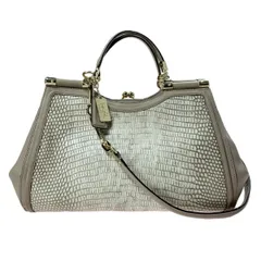 COACH コーチ マディソン ピナクル キャロライン サッチェル 2WAYバッグ 28606 グレージュ ストラップ付