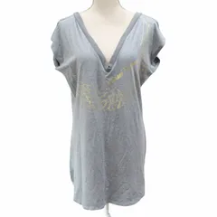 アルマーニエクスチェンジ A/X ARMANI EXCHANGE 美品 チュニック カットソー ロゴプリント ストレッチ 半袖 L 灰 グレー 0811のサムネイル