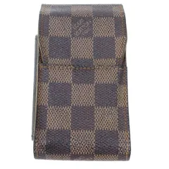 ルイヴィトン LOUIS VUITTON ダミエ エベヌ エテュイ N63024 シガレットケース ポーチ 茶 ブラウン 系 0821のサムネイル