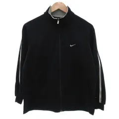 ナイキ NIKE ドライフィット ジャケット ジャージ ロゴ ライン M 黒 ブラック /JS ■YHS2