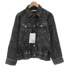 マウジー MOUSSY タグ付き デニムジャケット ジージャン ウォッシュド加工 2 黒 ブラック グレー /JS ■YHS16のサムネイル