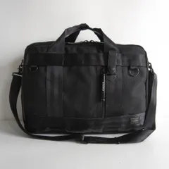 【美品】PORTER 【HEAT 3way ブリーフケース】 ポーター ブラック ショルダー リュック 26040751