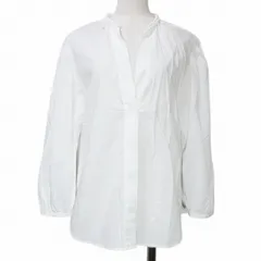 ヴィンス VINCE 美品 ブラウス シャツ 長袖 キーネック 比翼仕立て XS 白 ホワイト Xのサムネイル