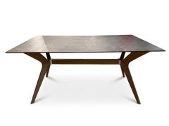 カリガリス モノグラム 伸長式ダイニングテーブル ブロンズトップ 美品