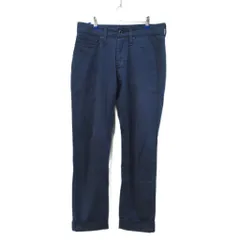 デンハム DENHAM RAZOR スリムフィットパンツ ストレッチ コットン 紺 ネイビー 約Mのサムネイル