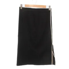 ラグ&ボーン RAG&BONE 美品 タイトスカート ひざ丈 S 黒 ブラック サイドライン /YJ ■YHS9のサムネイル
