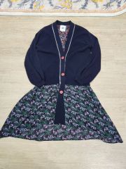 ✩.希少 sacai カーディガン ペイズリー柄 プリーツ ドッキング サイズ