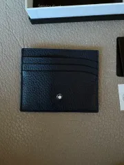 新品 MONT BLANC モンブラン ソフト グレイン カードウォレット ネイビーのサムネイル