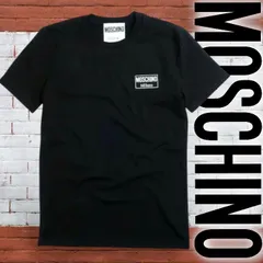 MOSCHINO COUTURE! モスキーノ ラバーロゴワッペン ワンポイント 半袖 Tシャツ メンズ ZPA0702 定2.8万 ブラック▲033▼20913k06のサムネイル
