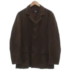 カルバンクラインシーケー Calvin Klein C.K テーラードジャケット フェイクヌバック L 茶 ブラウン /JS ■YHS15のサムネイル