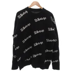 ダンケシェーン Danke schon セーター ニット プルオーバー F 黒 ブラック ロゴ総柄 Sabotage サボタージュ /KR ■YHS15のサムネイル