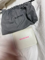 BALENCIAGA Hourglass 三つ折り財布 シャイニーボックスカーフ - メルカリ