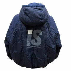 イッセイミヤケ ISSEY MIYAKE I.S. chisato tsumori design ツモリチサト 83AW 80's ヴィンテージ リバーシブル 中綿ジャケット ブルゾン ISロゴ バックプリント 紺 ネイビー 系 9 約M 0330のサムネイル