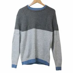 ユニクロ UNIQLO roger federer BY JW ANDERSON 23AW プレミアムラムクルーネックセーター 長袖 ニット 厚手 M ダークグレー Xのサムネイル