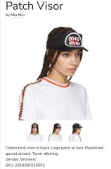 miu miu エコシアリングキャップ　アイボリー miu miu エコシアリングキャップ アイボリー - メルカリ