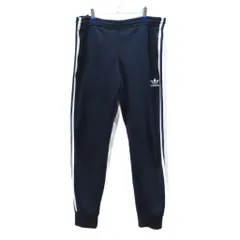 アディダスオリジナルス adidas originals トラックパンツ ジャージ トレフォイルロゴ ライン 紺 ネイビー M ■MET1のサムネイル