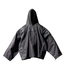 イージー ギャップ エンジニアード ガーメンツ バイ バレンシアガ コーテッド コットン アノラック ブラック Lのサムネイル