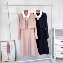 CHANEL ノースリーブひざ丈ワンピース シャネル ピンク - メルカリ