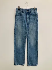 UNIQLO JW Anderson ユニクロジェイダブリューアンダーソン デニムパンツ 22 (56cm) ブルー フルレングス 無地 スタンダード ストレート レギュラー ヴィンテージ
