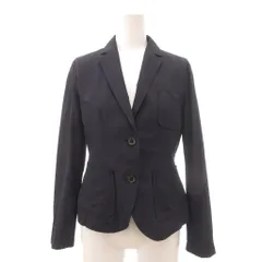 ダブルスタンダードクロージング ダブスタ DOUBLE STANDARD CLOTHING 美品 ジャケット シングル ブルゾン 36 紺 ネイビー 本切羽 /YJ ■YHS9のサムネイル