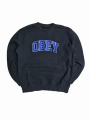 OBEY オベイ スウェット ブラック 起毛 Mのサムネイル