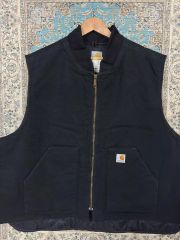 Carhartt ダックベスト v01 BLK - メルカリ