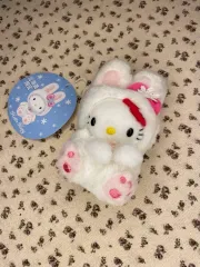 レトロキティー うさぎハローキティ マスコット 雪花 ヴィンテージ うさぎ キーホルダー