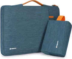 NIDOO 16 インチ ラップトップケース ノートパソコン運搬ケース for MacBook Pro M4 16.3 XPS ThinkBook Gen 8 ThinkPad Z16 7650 (ブルーグリーン,  15.6-16 インチ)のサムネイル