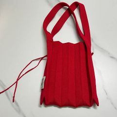 CFCL ニットバッグ FLUTED TOTE BAG レッド - メルカリ