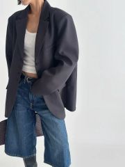 定価24,200円 MtoR ボクシージャケット 金子綾さん着用 黒 大きい