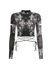 Y2K】Furchin 25SS 両面ストレッチメッシュプリントT cros - メルカリ