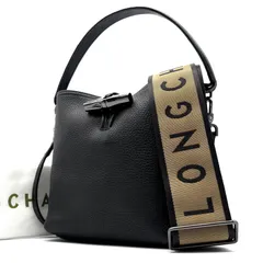 極美品 LONGCHAMP ロンシャン ロゾ バケットバッグ XS 2WAY ショルダーバッグ ハンドバッグ レザー ブラック 黒 トグル ミニバッグ 通勤 通学 お出かけ デート トレンド シンプル カジュアル エレガントのサムネイル