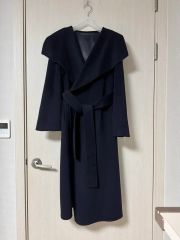 極美品 05 INDIVIV.A.I カシミヤ100％ スタンドカラーコート 黒 - メルカリ