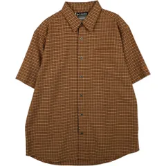 古着 90年代 コロンビア Columbia 半袖 チェックシャツ メンズL相当 ヴィンテージ/eaa641388