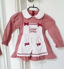 シャーリーテンプル♡エプロン付きワンピースセット♡100センチ♡長袖