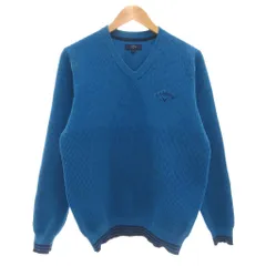 キャロウェイ CALLAWAY ニット セーター Vネック 長袖 L 青 ブルー H222I8I02 /AE ■YHS10のサムネイル