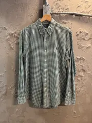 POLO RALPH LAUREN ポロラルフローレン ギンガム CHECK ボタンダウン シャツ グリーン M