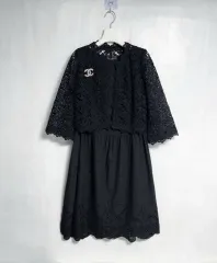 レース カーディガン 兼 ジャケット 刺繍 コットン 100% ONE PIECE セット