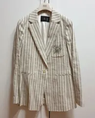 (未使用) DAKS リネン混 ジャケット 55 ゲストルック