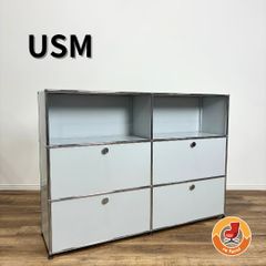 取付無料！USMハラー 2列2段 ブラックモダン キャスター付き