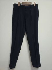 美品✨G.T.A✨エリック ウールスラックス 48 ネイビー サイド 