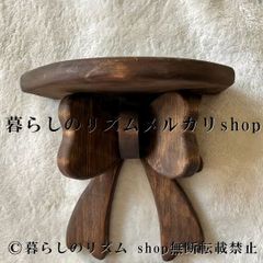 稀少❣️一点物✨木製 回転スツール 昇降式 アンティーク調 無垢材風
