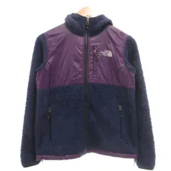 ザノースフェイス THE NORTH FACE フリースジャケット パーカー 切替 M 青 ブルー パープル /YJ ■YHS16