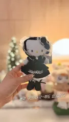 スタイルアップ ブラック ロリータ hello kitty(ハローキティ) マスコット ぬいぐるみ キーホルダー ぬい