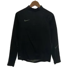 【中古】　NIKE　ハードウエア　長袖　アウター　ハーフジップ　プルオーバー　無地　ワンポイント　スウッシュ　プリント　スポーツ　古着　/1158