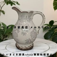 フランス☆ロンシャンのピッチャー パンジー 花瓶フラワーベース