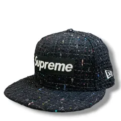 SUPREME × NEW ERA 25AW Boucle Box Logo Cap 7 3/8 ブラック