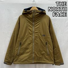 良品】ノースフェイス ナイロンジャケット 水色×茶 85 XS メンズ 